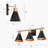 Brooklyn-BB 3-Light Dimmable Vanity Light with  Black Metal Shade