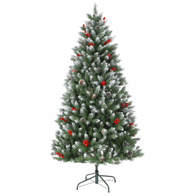 Christmas Tree, Artificial Christmas Trees, & Quick-Assembly Design, Outdoor Indoor for Winter Holiday Décor