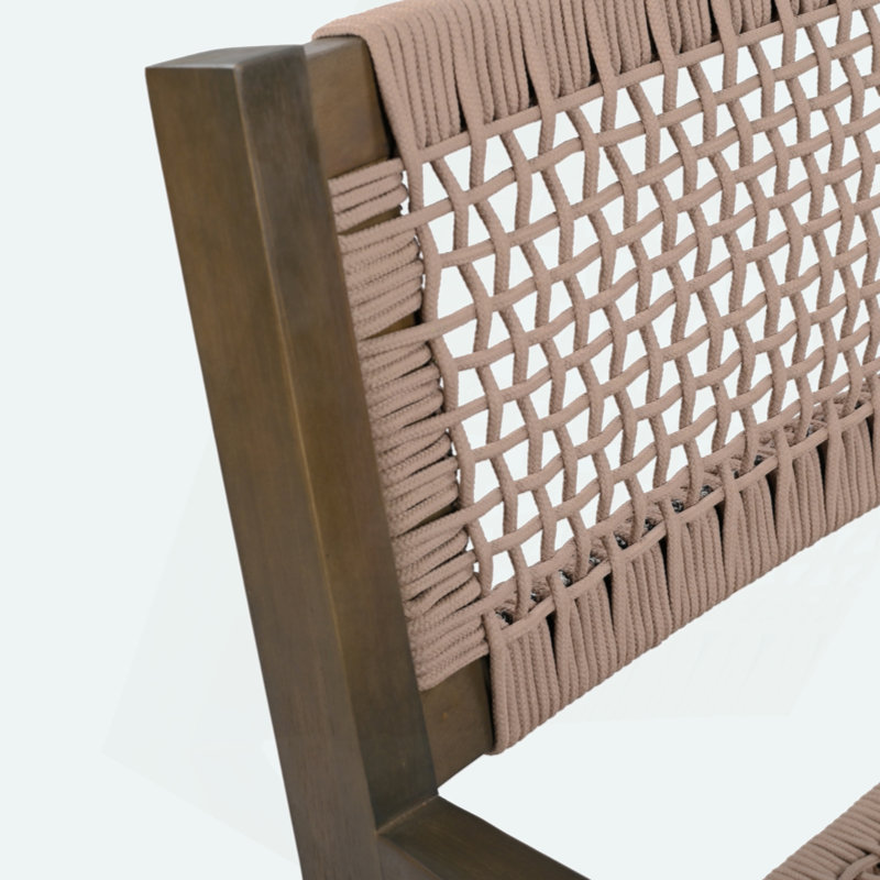 Chaise tressée, Gris / Brun clair, 2