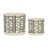 Decorative Ceramic Planter with Saucer for Indoor and Outdoor Spaces - Flower Pots for Home, Living Room, or Patio Decor - Set of 2, 8", 6"