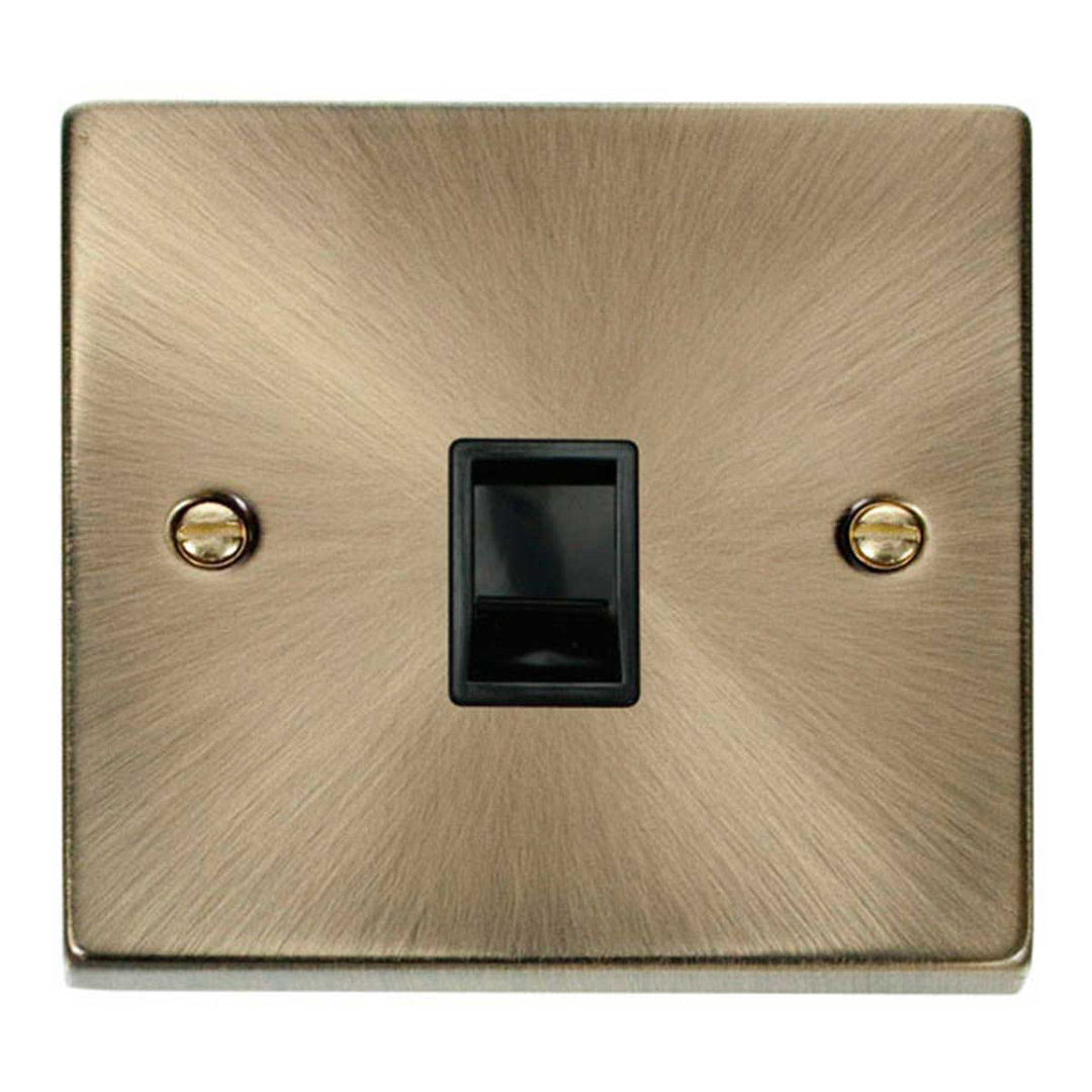 Antique Brass Rj11 Socket