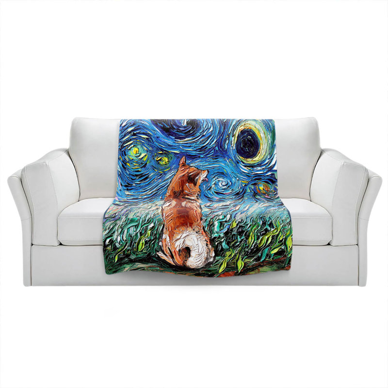 Hand Woven Throw Blanket, 68" x 80"
