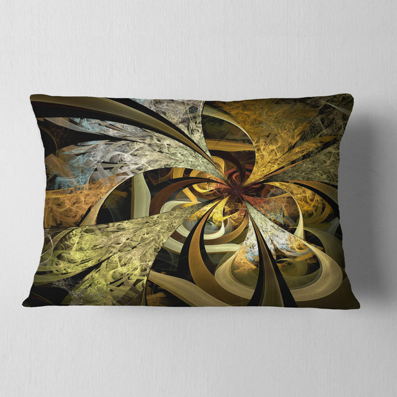 Coussin lombaire en fleur symétrique floral