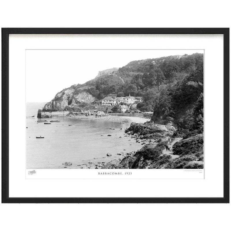 Babbacombe, 1925 - Single Picture Frame Print, 60cm H x 80cm W x 2.3cm D