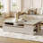 Modern Extendable Coffee Table With 4 Drawers & Storage Shelf, Centre Table For Living Room( 50"W to 70"W