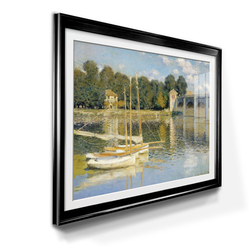 Le pont - Reproduction d'art sur papier encadrée, Noir, H 18,5 po x l 24,5 po x P 1,5 po