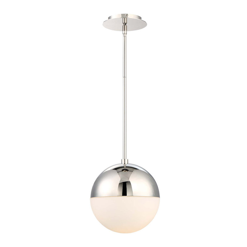 Punk Black Nickel 14" LED Globe Pendant - 3500K for Indoor/Outdoor