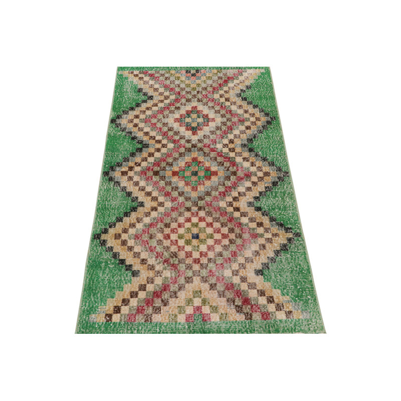 One-of-a-Kind 3’3” X 6’10” Hand Knotted Area Rug