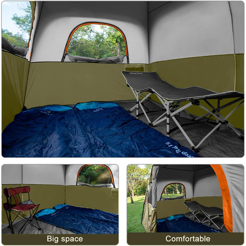 Tente pour 6 personnes, Olive