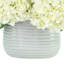 Hydrangea and Dahlia Arrangement in Ridged Vase