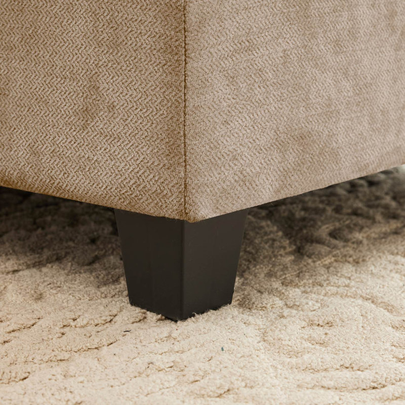 Canapé en chenille 74 "avec repose-pieds Cloud, Chameau