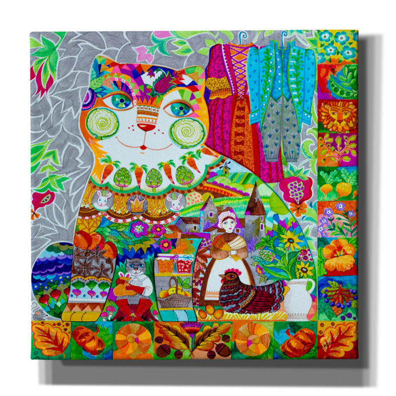 «Tale» par Oxana Zaika, art mural sur toile, H 18 po x l 18 po x P 0,75 po