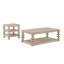 Table de bout carrée Ailun Light Natural