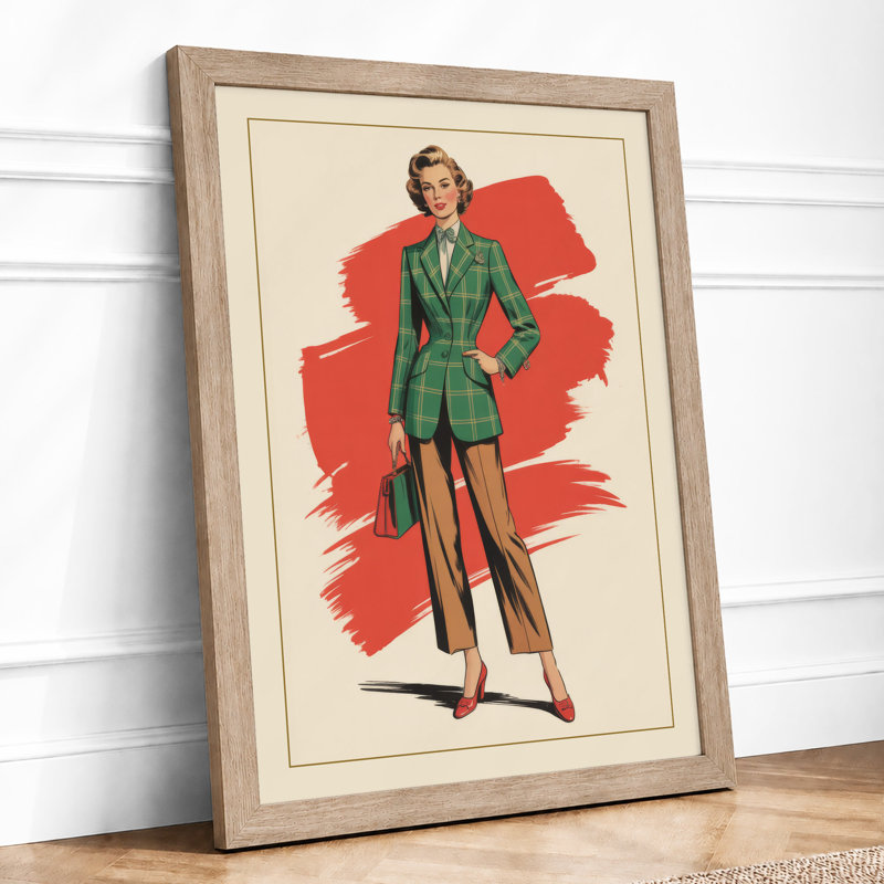 Green Retro - Print, Oak, A4 - 29.7 x 21.0 cm