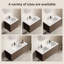 Lavabo de salle de bain à double cuve en céramique - lavabo à rebord mince 121 x 46 x 17 cm, lavabo à double comptoir en porcelaine pour une utilisation efficace dans les salles de bain modernes