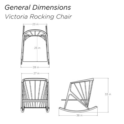 Victoria Solid Wood Rocking Chair