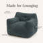 Fauteuil d'appoint décontracté à haute résilience souple pour bureau à domicile et salle de jeux-129456363