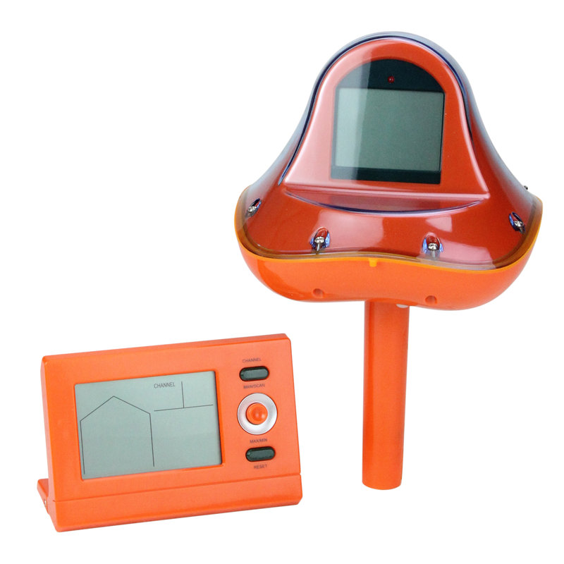 Thermomètre de piscine numérique sans fil 8 "avec station de réception orange