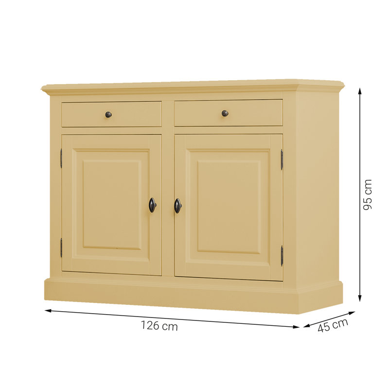 Breshai 126cm Sideboard, Mustard Yellow