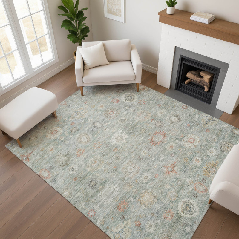 Tapis damassé de première qualité Verlin AMF1770, Rectangle 10 pi x 14 pi