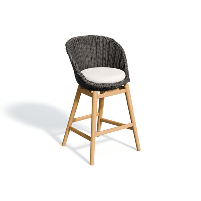 Chaise de bar en teck avec coussins Tulle