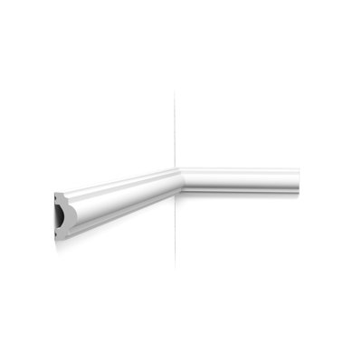 Moulure de panneau en polystyrène blanc apprêté P 3/4 po x l 1-9 / 16 po x L 78-3 / 4 po