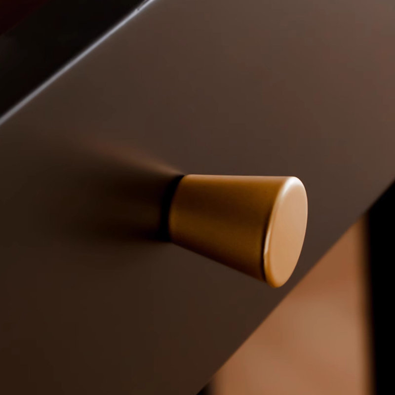 Bureau en bois massif noir minimaliste moderne