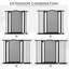 74-105cm Pet Safety Gate Pressure Fit Stair with Double Locking - Black