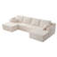 Canapé modulaire sans ossature avec deux poufs-1205854947