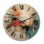 Horloge murale en bois massif Mulgrave-1149335430