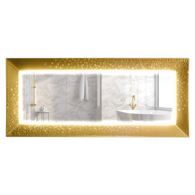 Della Rectangle Glass Lighted Mirror