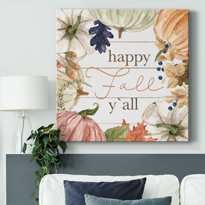 «Happy Fall Y'All» sur toile