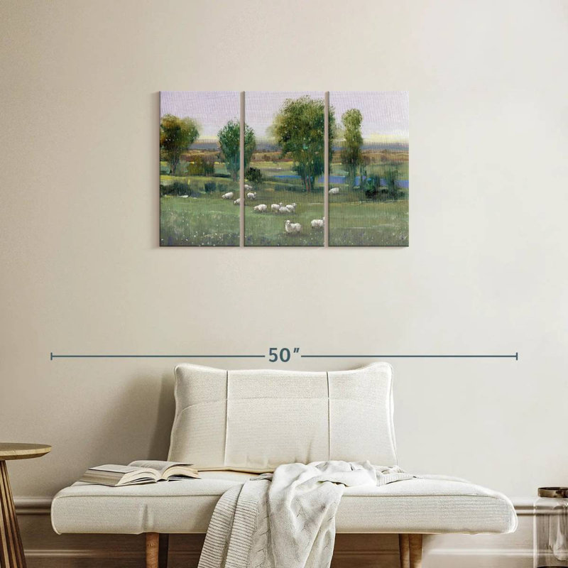Alvord Field Of Sheep I, H 20 po x l 33 po