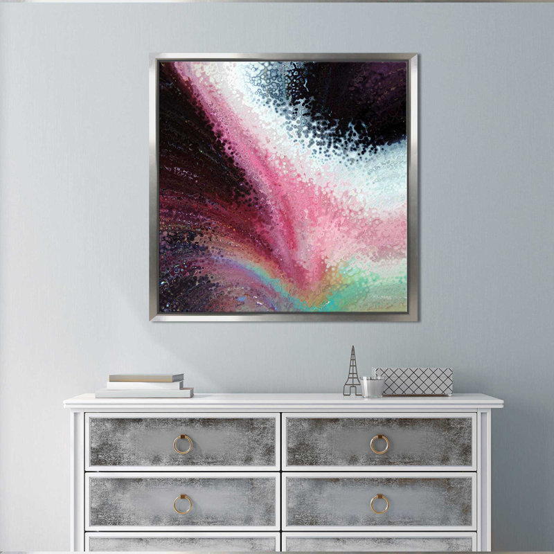 «With Love, 1 Corinthians 16:14» par Mark Lawrence, reproduction d'art, Cadre flottant argent, H 31,5 po x l 31,5 po x P 2 po