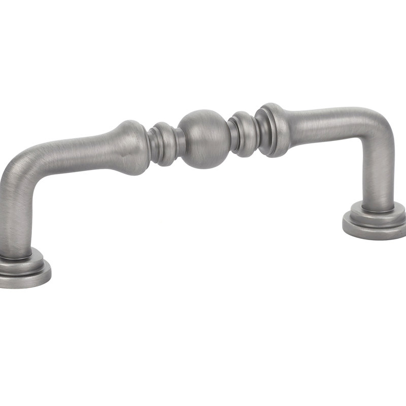Emtek Spindle Cabinet Pull, Pewter, 3.5"