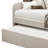 Daybed With Trundle And Panel Back, Guest Bed