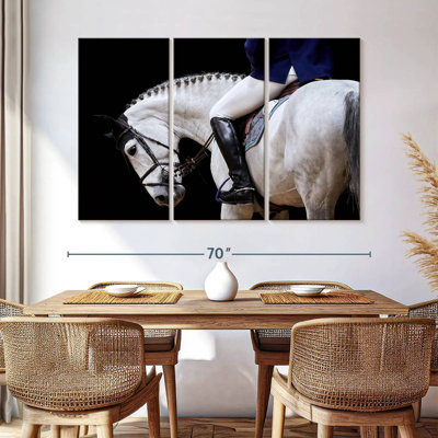 Sireci White Horse And Equestrian
