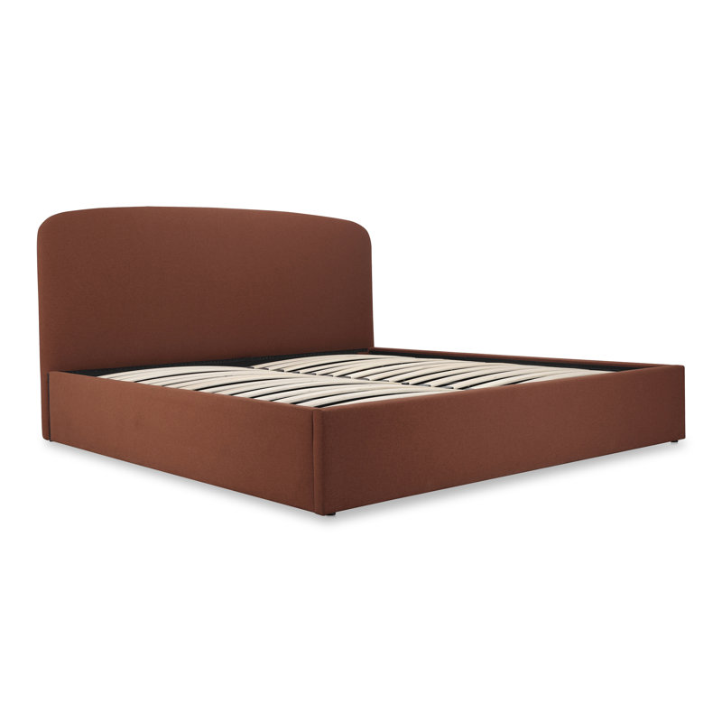 Windcrest Upholstered Platform Storage Bed, Queen, Cream