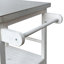 Chariot de cuisine verrouillable avec comptoir en acier inoxydable-135337997