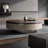 Modern simple round coffee table living room-104249938