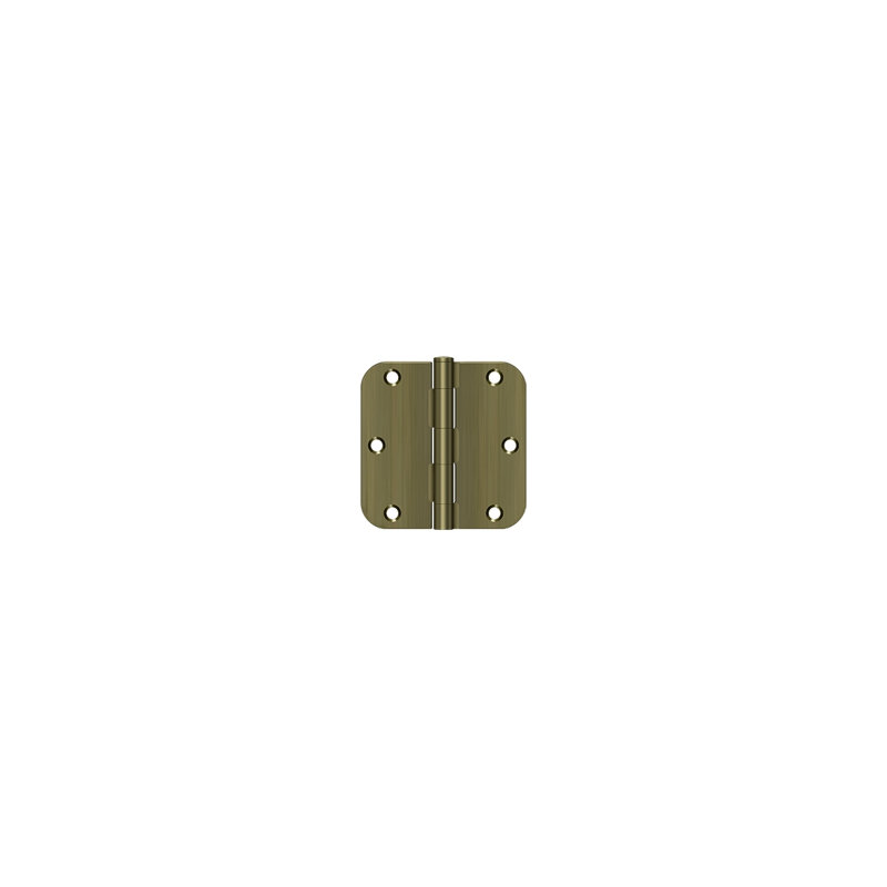 Steel Butt Bearing Hinge, Antique Brass