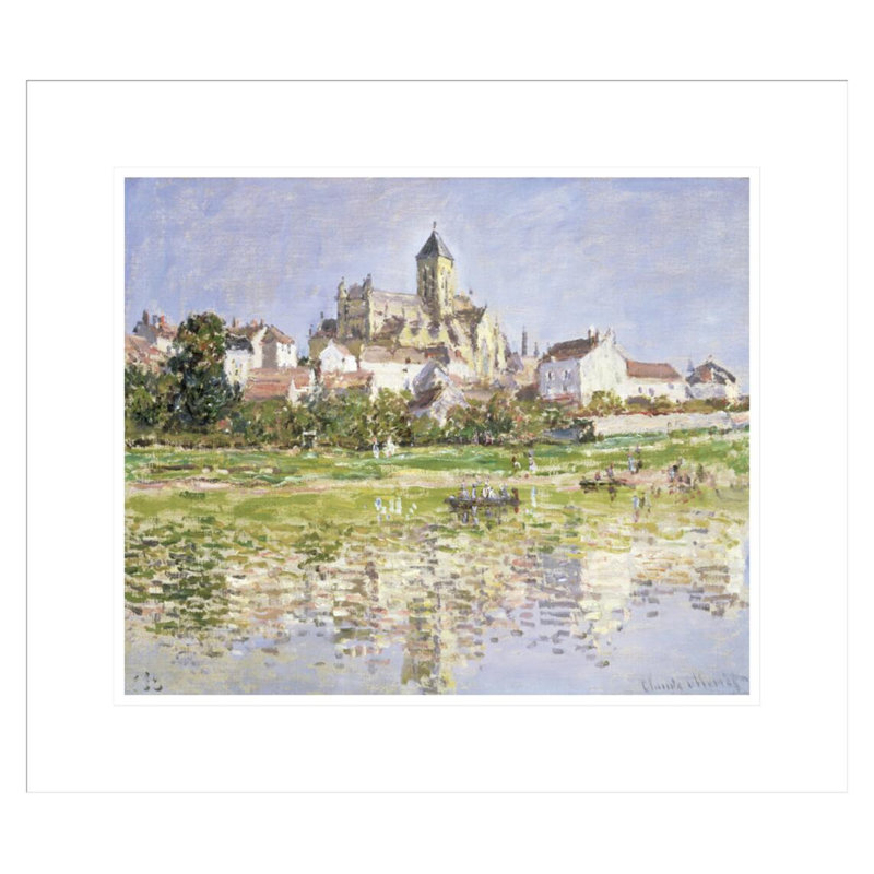 «The Church at Vetheuil» par Claude Monet, impression giclée encadrée, H 17,75 po x l 20,26 po