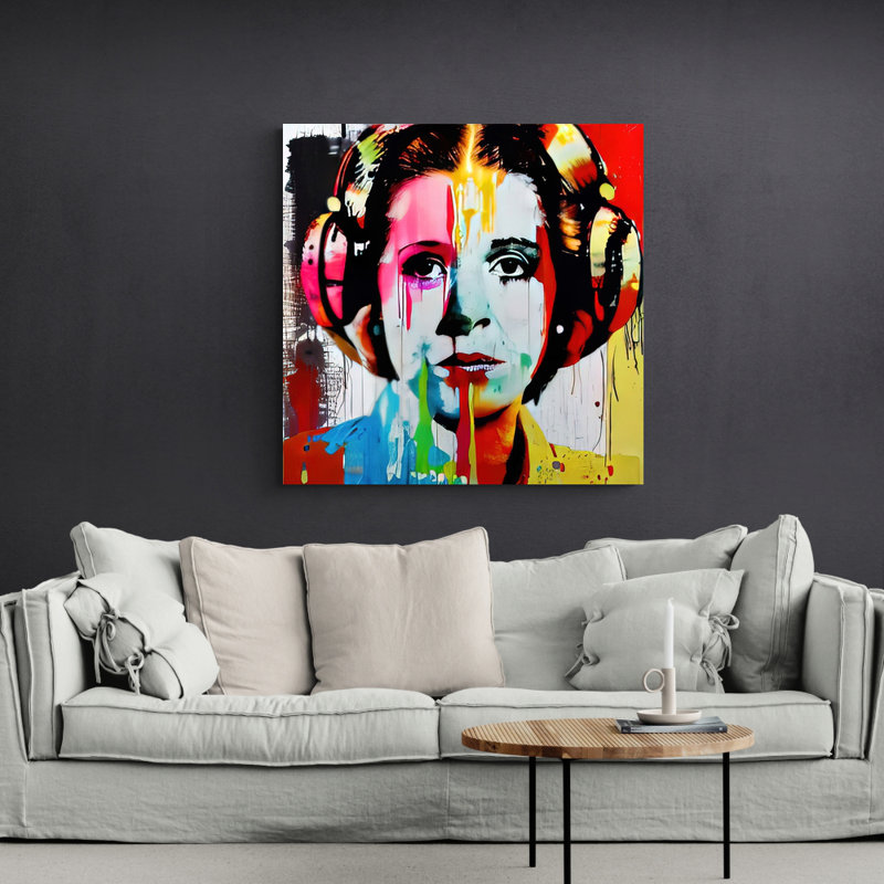 «Pricess Leia Two» par Stephen Chambers, impression sur toile tendue, L 15 po x H 15 po