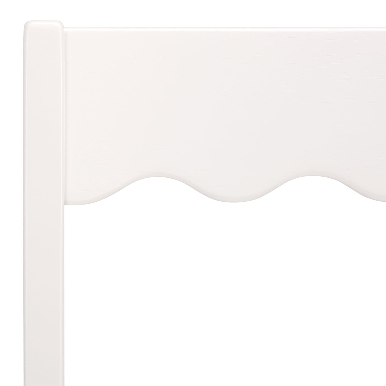 Scalloped Side Chair, White