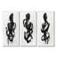Silhouette de femme minimaliste I - Collection de 3 grands panneaux modernes sur toile-560257407-560257401-560257398