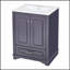Meuble-lavabo autoportant moderne de 24 pouces avec lavabo en céramique, portes à fermeture douce et rangement spacieux pour des salles de bain élégantes et fonctionnelles-1157947277