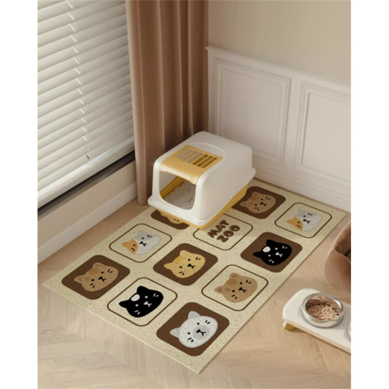 Tapis filtrant pour litière pour chat, H 0,3 po x l 35,43 po x P 23,62 po