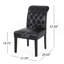 Ensemble de 2 chaises touffetées à roulettes-1149321965