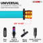 Microphone with adjustable height for 5 tripod microphones with 5 legs