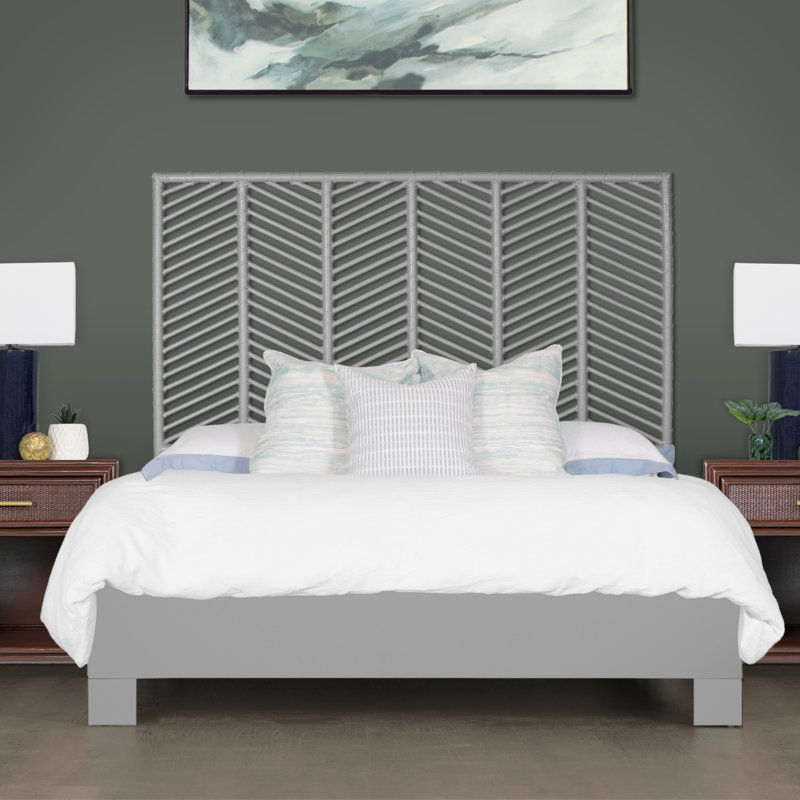 Liam Headboard, Light Grey, King